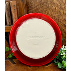 Le Creuset 9" Red Stoneware Pie Dish - Excellent Condition