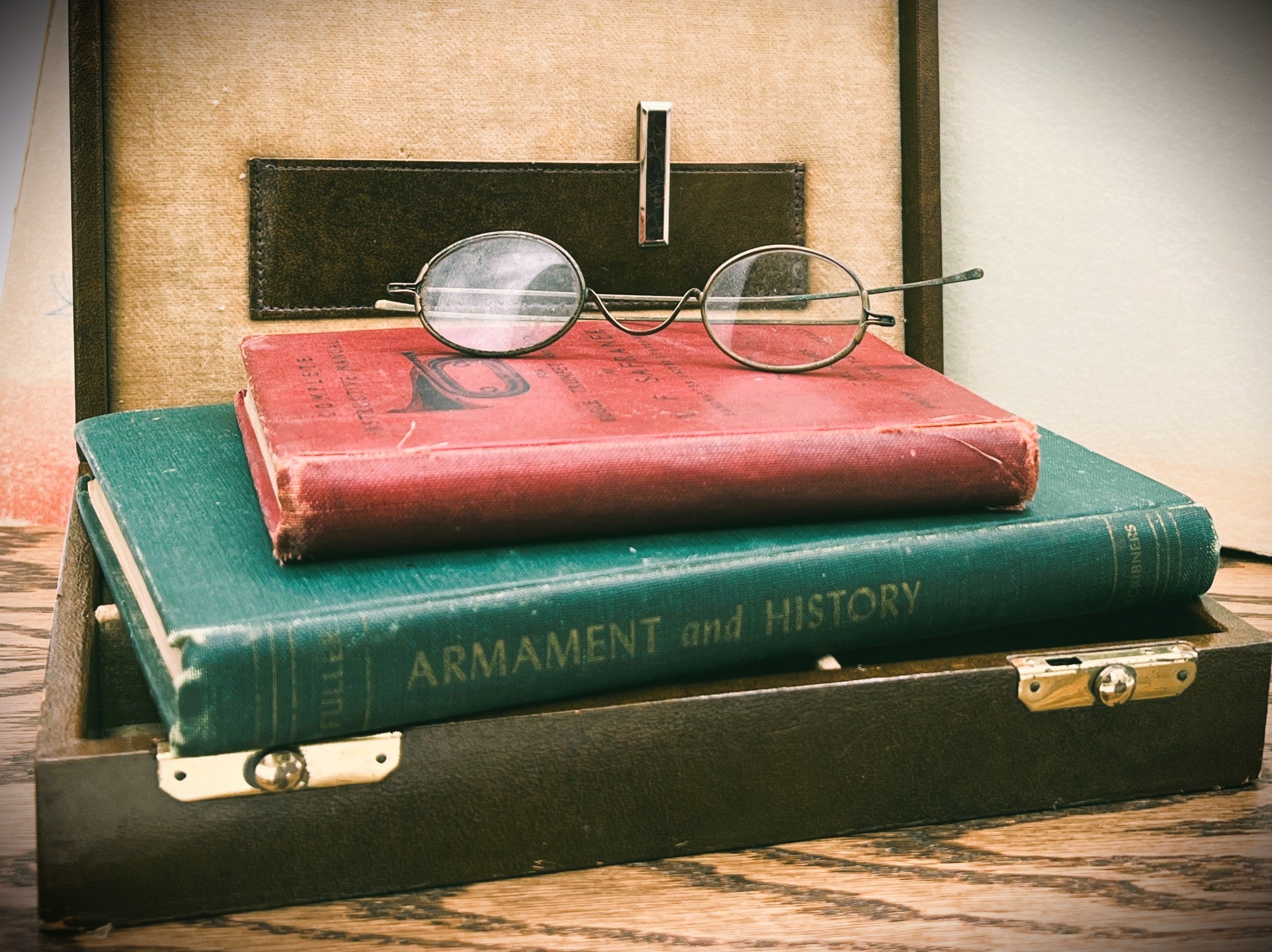 Antique Military Books: "Armament and History" & "Complete Instructive Manual for the Bugle, Trumpet, and Drum"