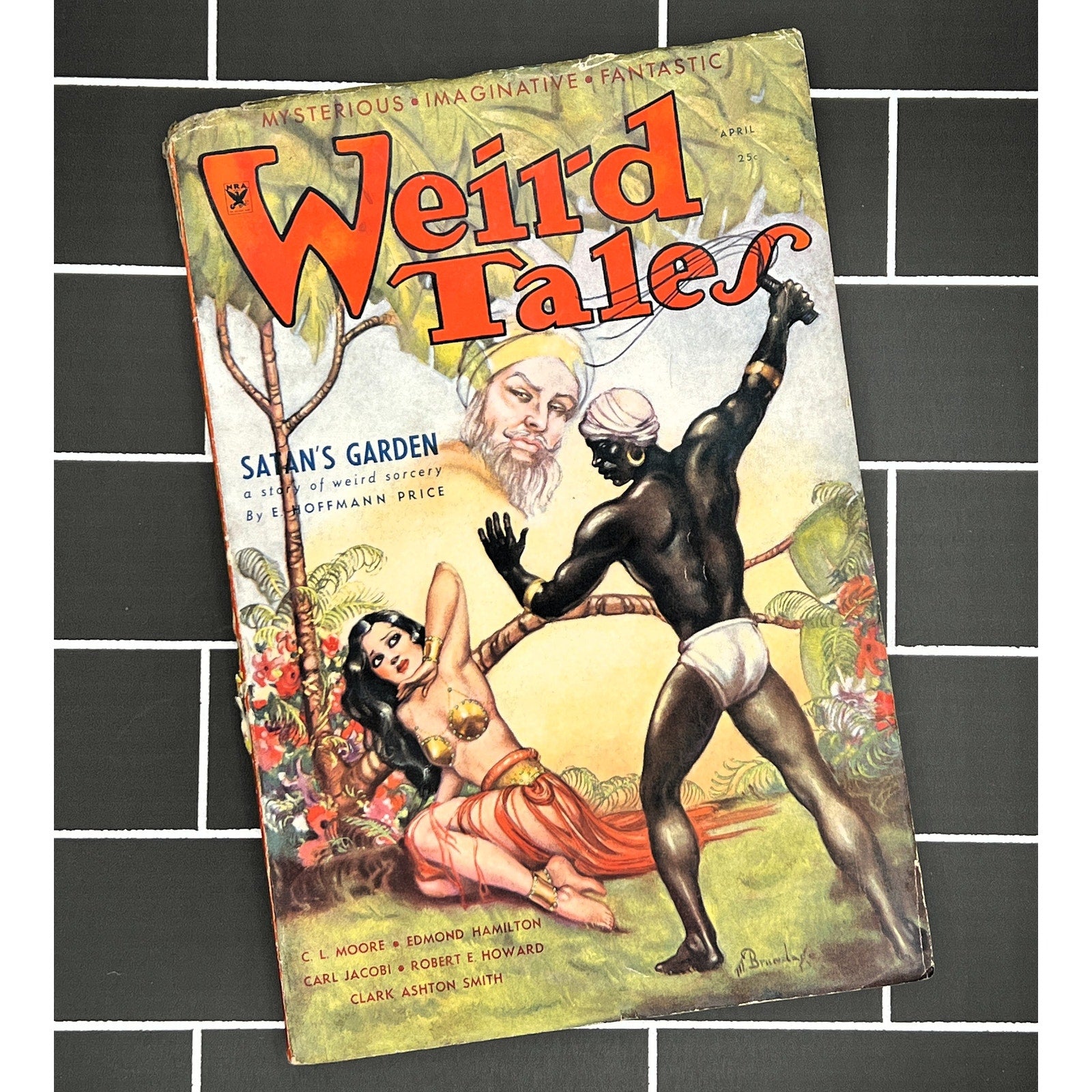 Vintage Weird Tales April 1934 Magazine E Hoffmann Price Pulp Fiction