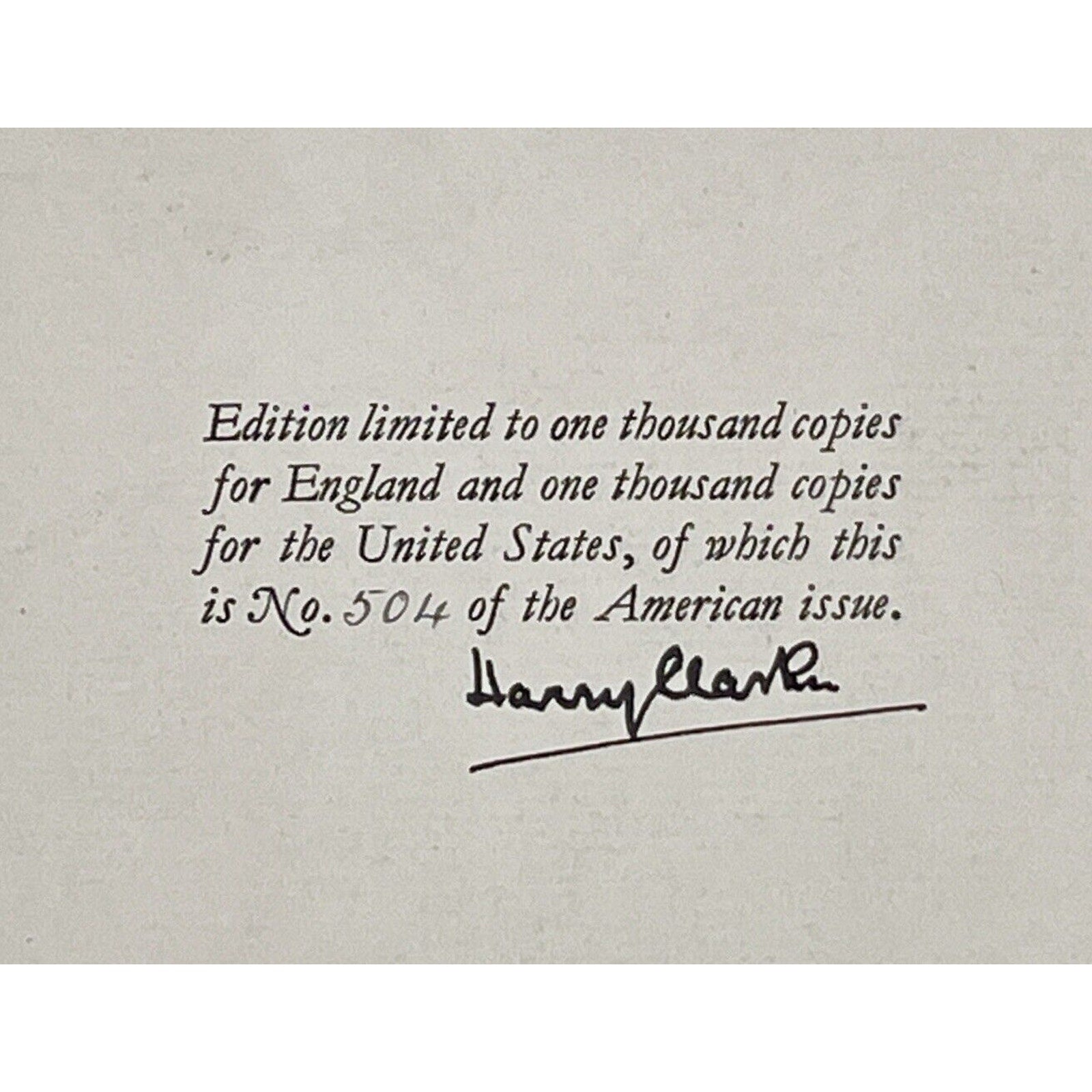 Faust 1925 illustrated edition, limited to England and the US; No. 504 American issue, signed.